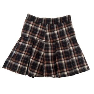 Hesperus Plaid Pleated Skirt